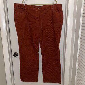 Lands' End women's corduroy straight leg pants Size 26W. *Minor flaw*